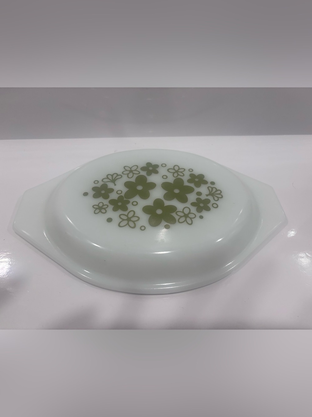 Pyrex Spring Blossom (Crazy Daisy) oval casserole dish- LID Only!